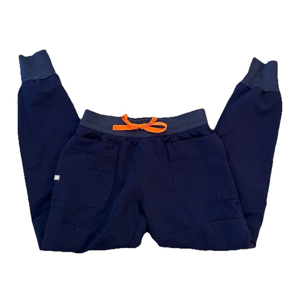 FIGS Women’s Zamora Jogger Scrub Pants Size XS Navy Blue Medical W21SW2064
